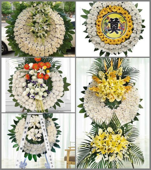 山东青岛黄岛区铁山街道后吉林村花圈速递